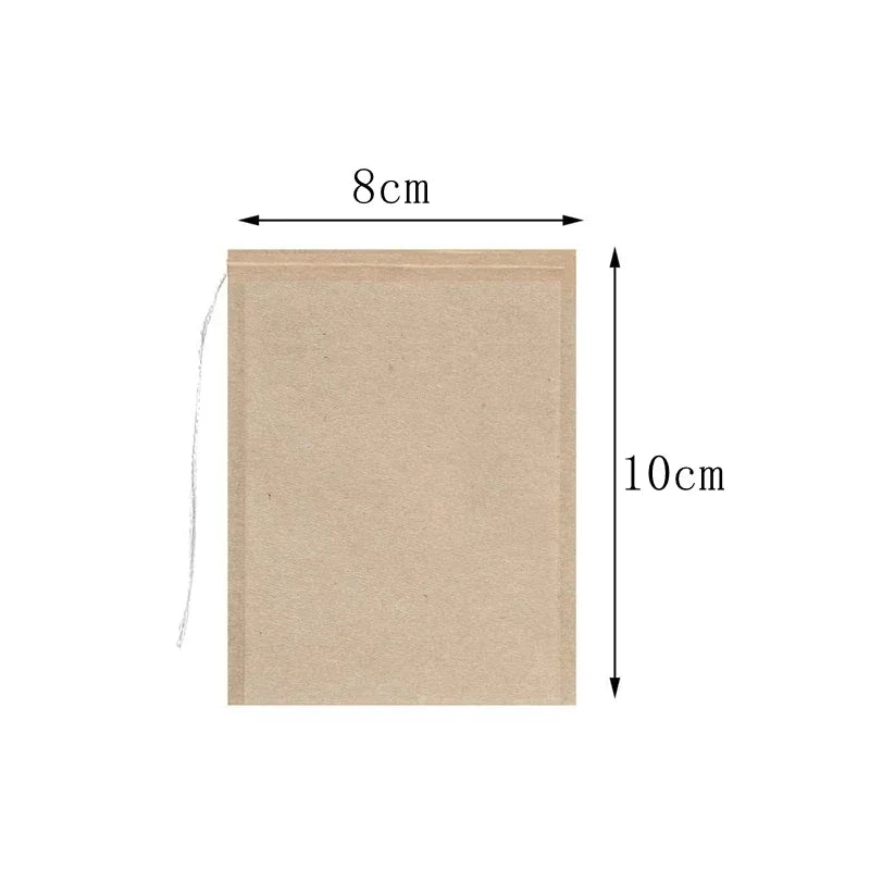 Sachets de Thé à usage unique en papier biodégradable – 100 Pièces
