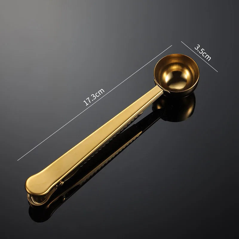 Cuillère à thé en vrac avec pince hermétique - Élégance Pratique