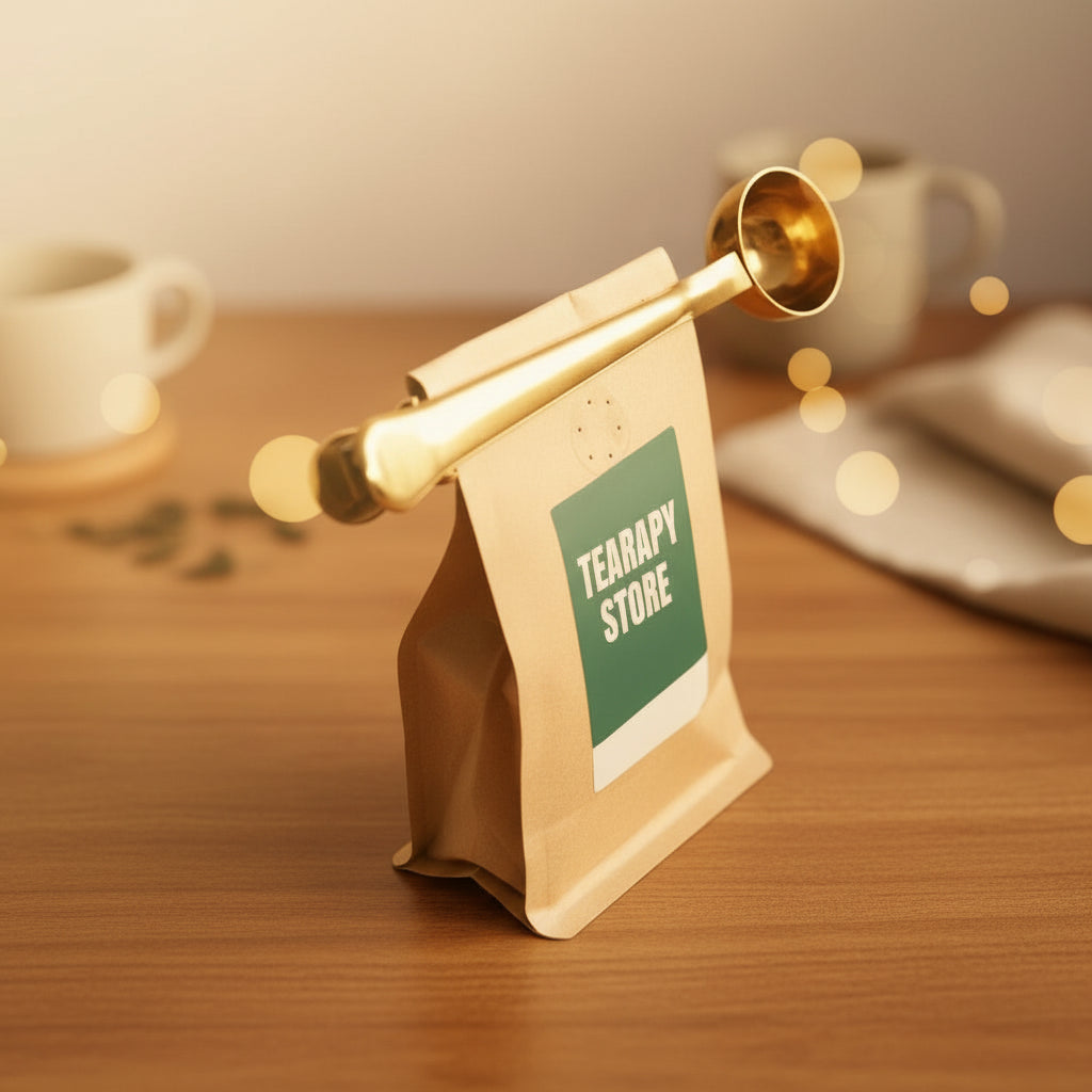 Cuillère à thé en vrac avec pince hermétique - Élégance Pratique