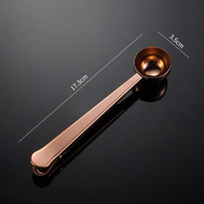 Cuillère à thé en vrac avec pince hermétique - Élégance Pratique