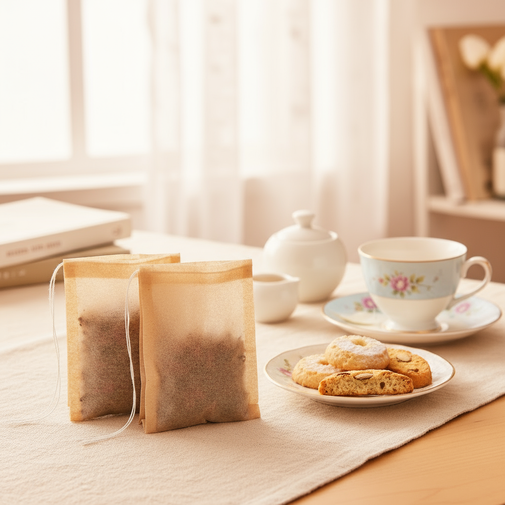 Sachets de Thé à usage unique en papier biodégradable –  100 Pièces