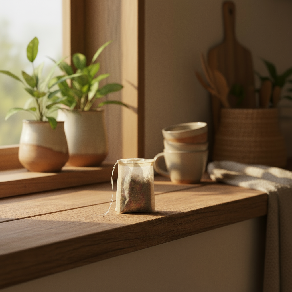 Sachets de Thé à usage unique en papier biodégradable –  100 Pièces