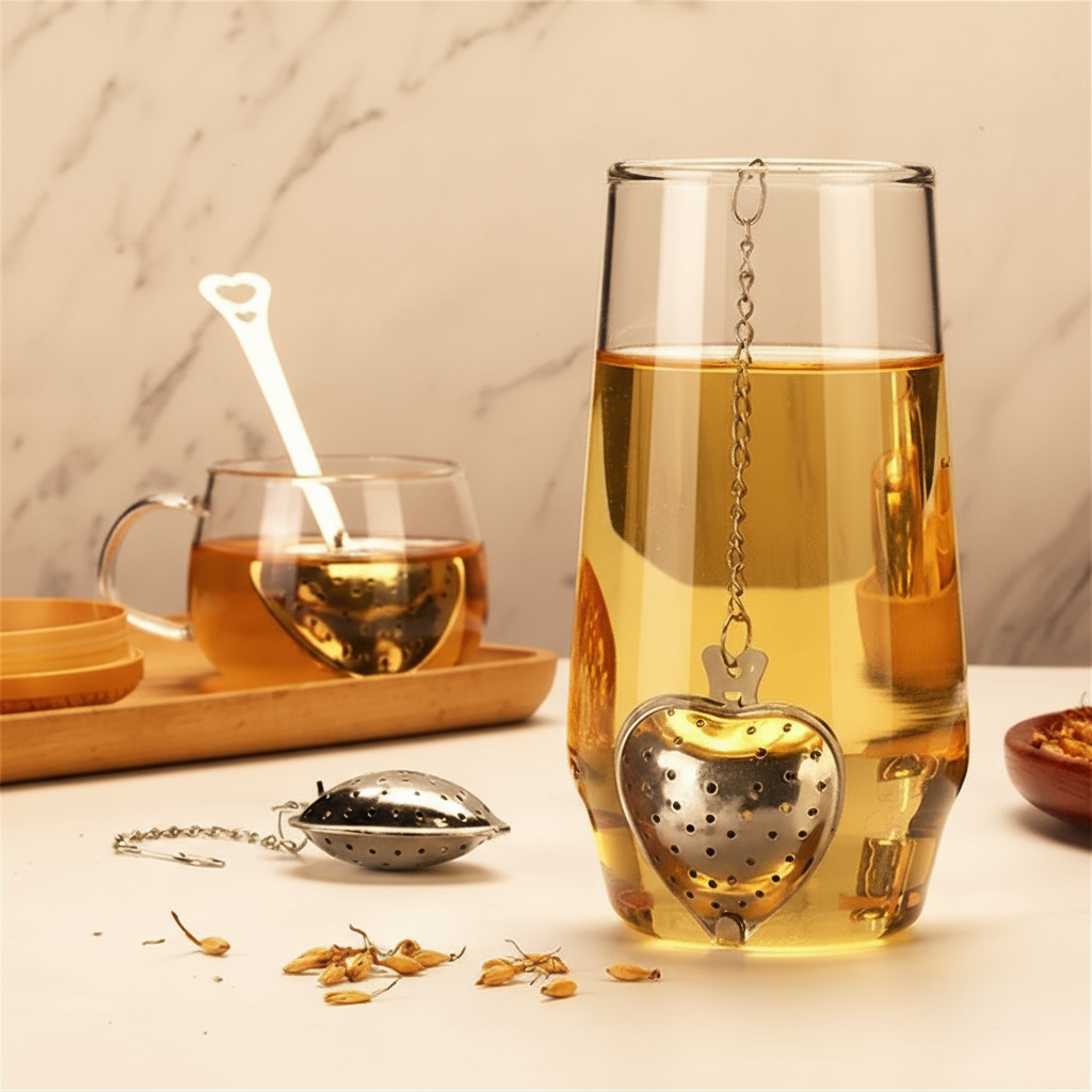 Infuseur à thé en vrac - Coeur d'infusion