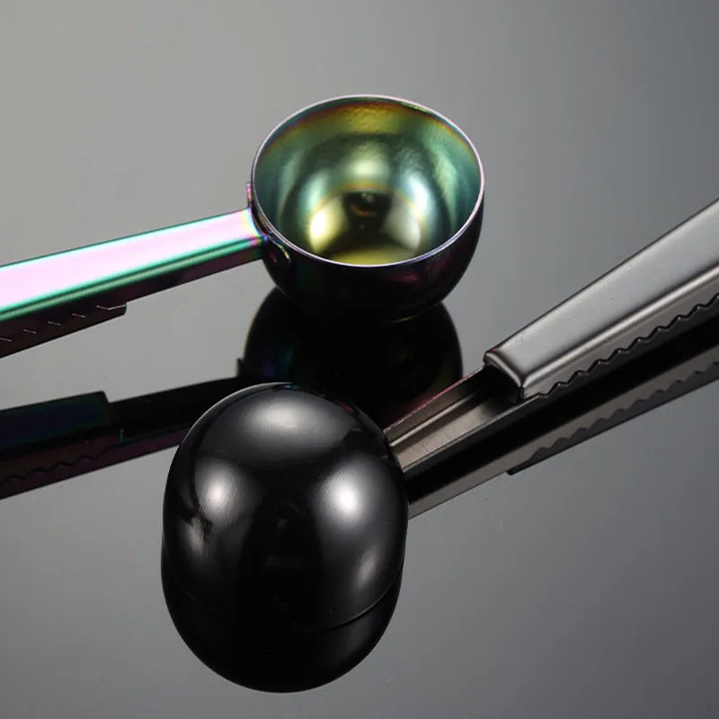 Cuillère à thé en vrac avec pince hermétique - Élégance Pratique