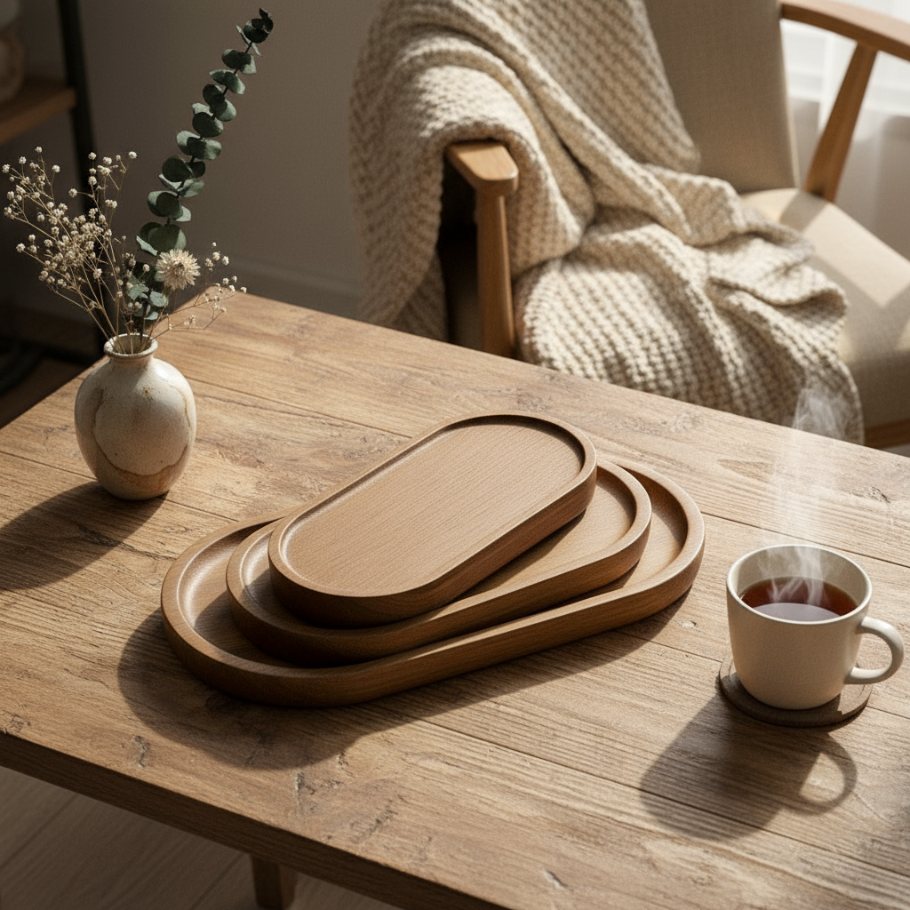 Plateau en bois - Rituel