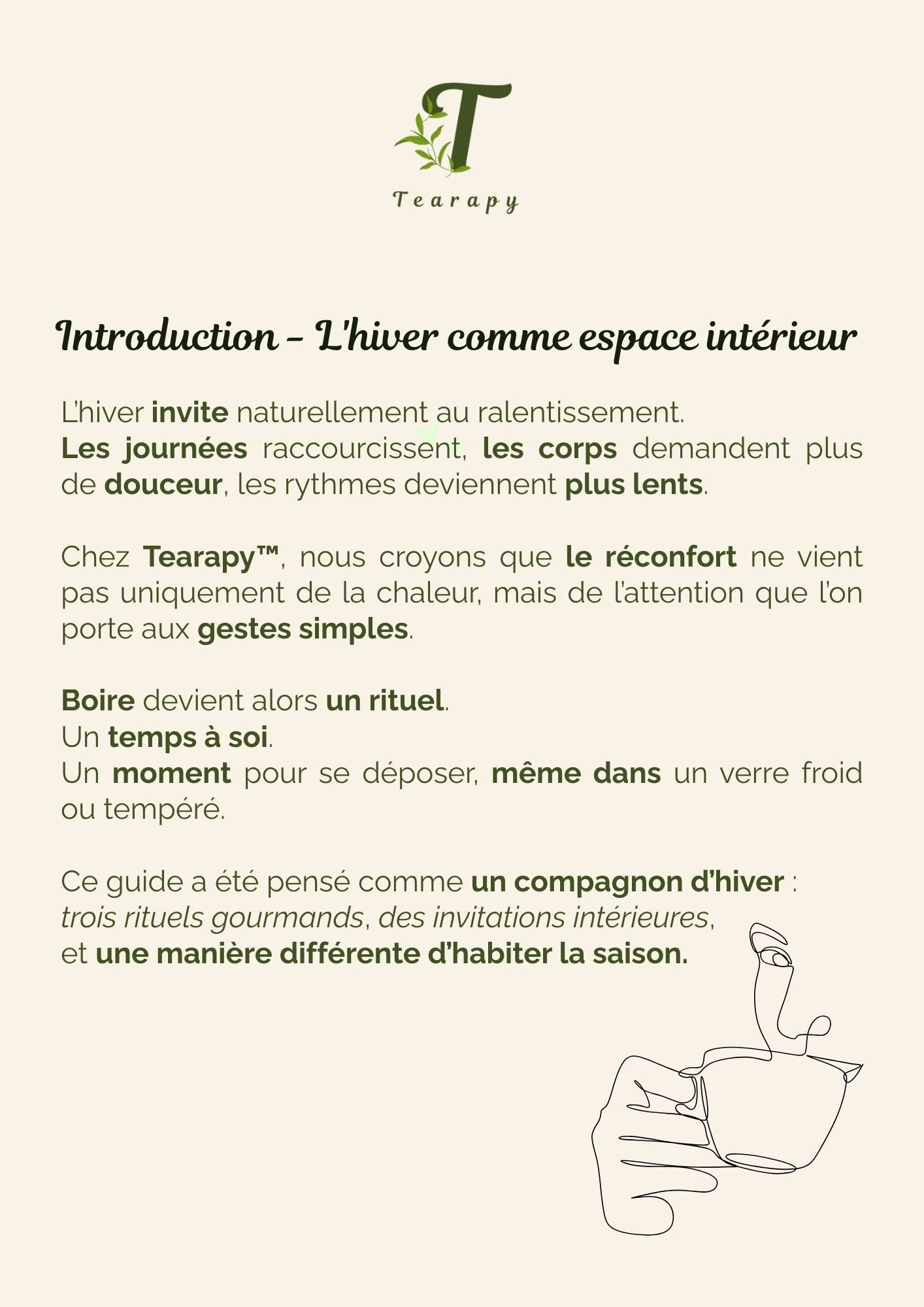 Le Guide des Rituels Gourmands d’Hiver Tearapy™